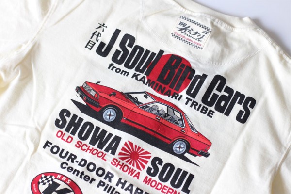 カミナリのTシャツが入荷!ブルーバード910型で6代目J soul bird cars KMT-113サムネイル