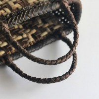 沢胡桃のかごバッグ『網代編み モザイク柄』 横幅28cm04