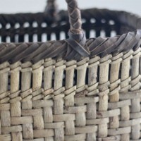 沢胡桃のかごバッグ『網代棚編み』 横幅37cm06