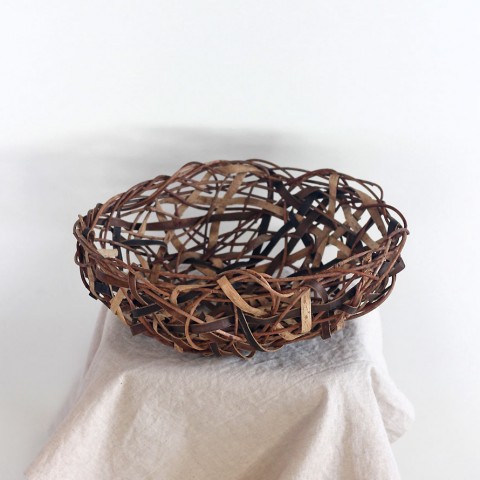 あけび 胡桃の乱れ編み 置き籠 (オズのかごバッグ)サムネイル